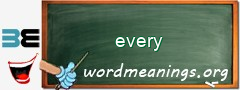 WordMeaning blackboard for every